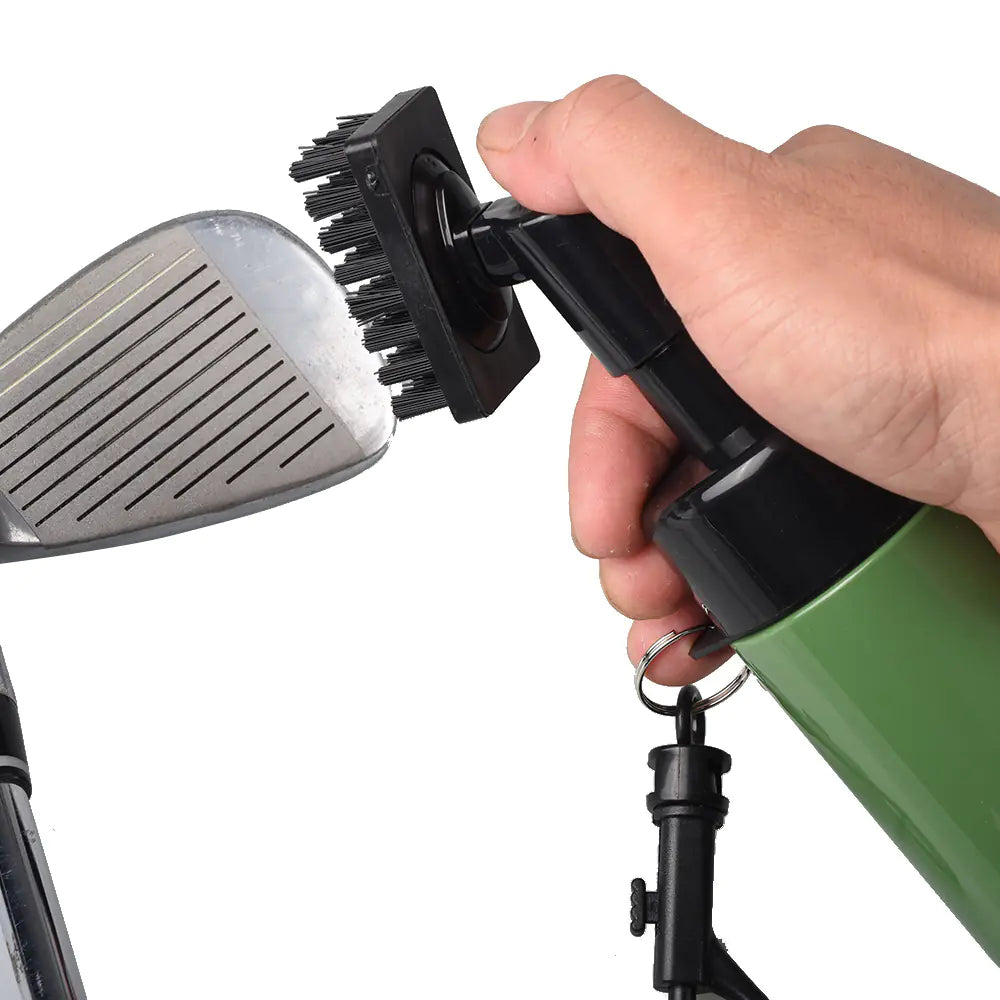 Golf Club Cleaning Brush with Water Sprayer Attachment